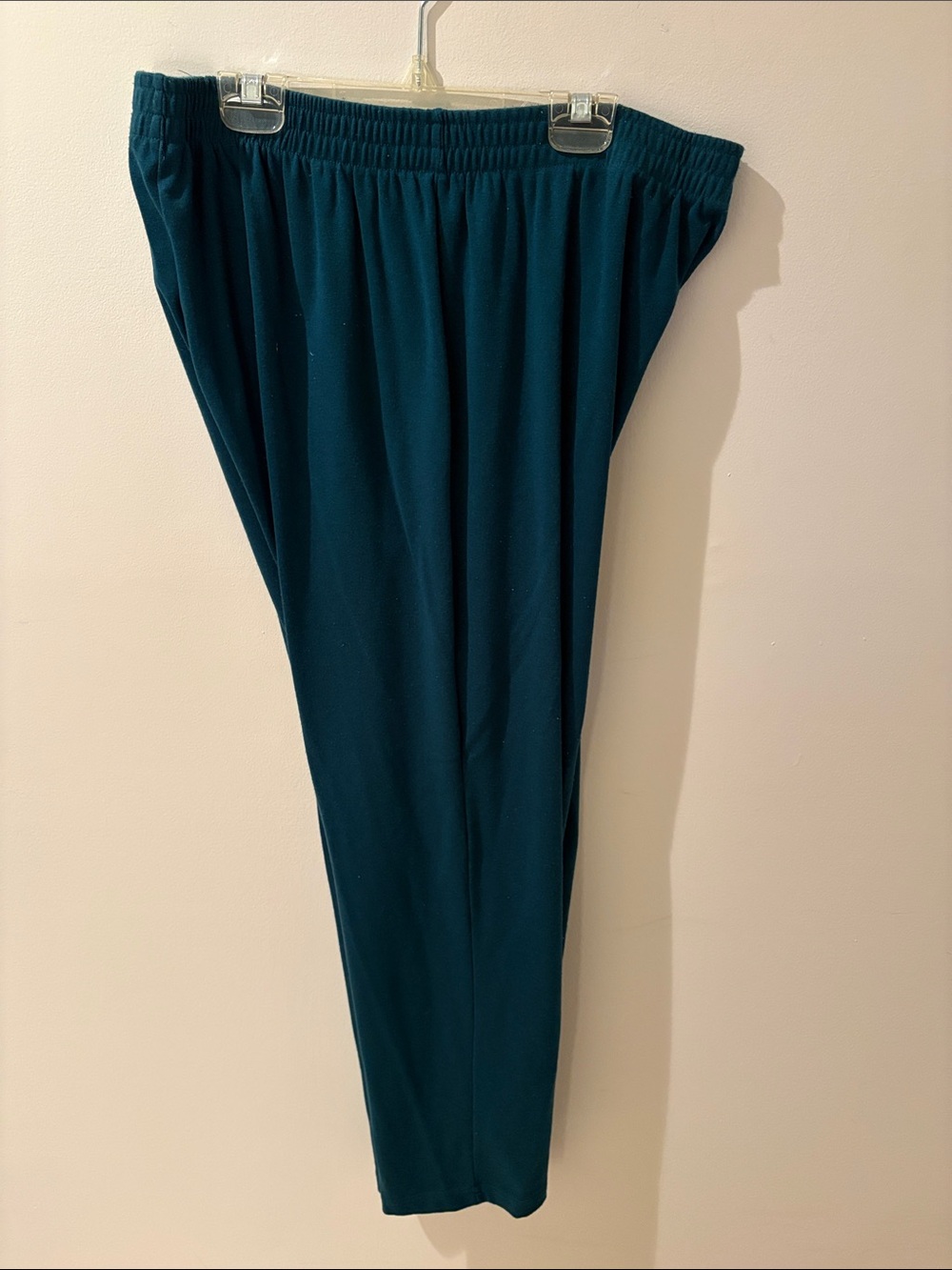 Bobbie Brooks Teal Elastic-Waist Trousers